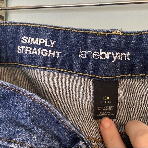 Lane Bryant Simply Straight Jeans Size 16 Petite - Picture 4 of 6